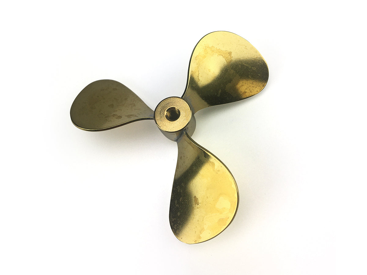 Brass Propeller (Classic), 3 Blade, 60mm, M4, RH