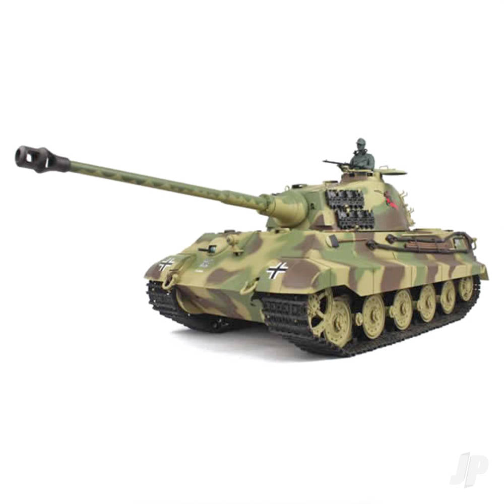 1:16 German King Tiger Henschel with Infrared Battle System (2.4GHz + Shooter + Smoke + Sound)