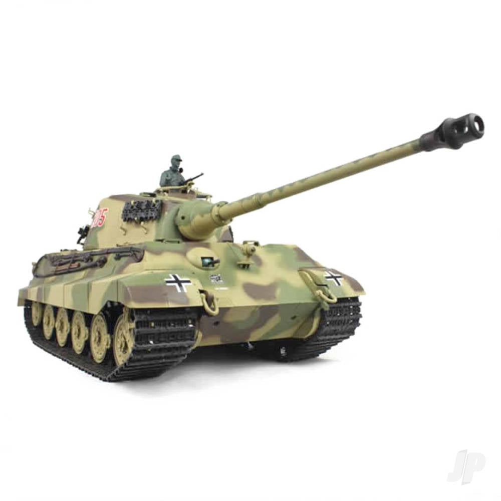 1:16 German King Tiger Henschel with Infrared Battle System (2.4GHz + Shooter + Smoke + Sound)