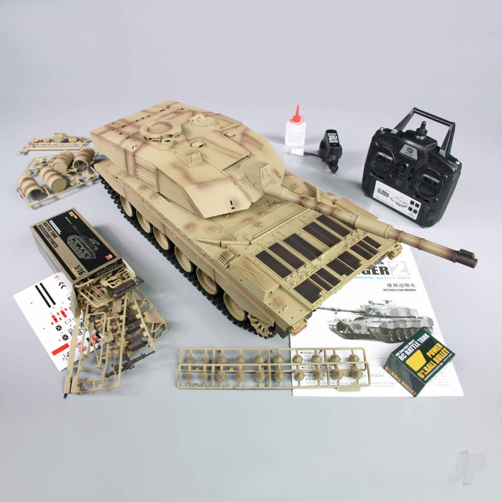 1:16 US British Challenger 2 with Infrared Battle System (2.4GHz + Shooter + Smoke + Sound)