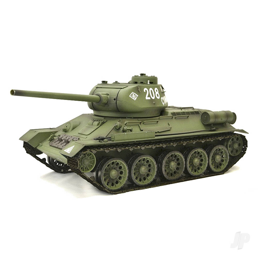 1:16 Russian T-34 / 85 with Infrared Battle System (2.4GHz + Shooter + Smoke + Sound + Metal Gearbox)