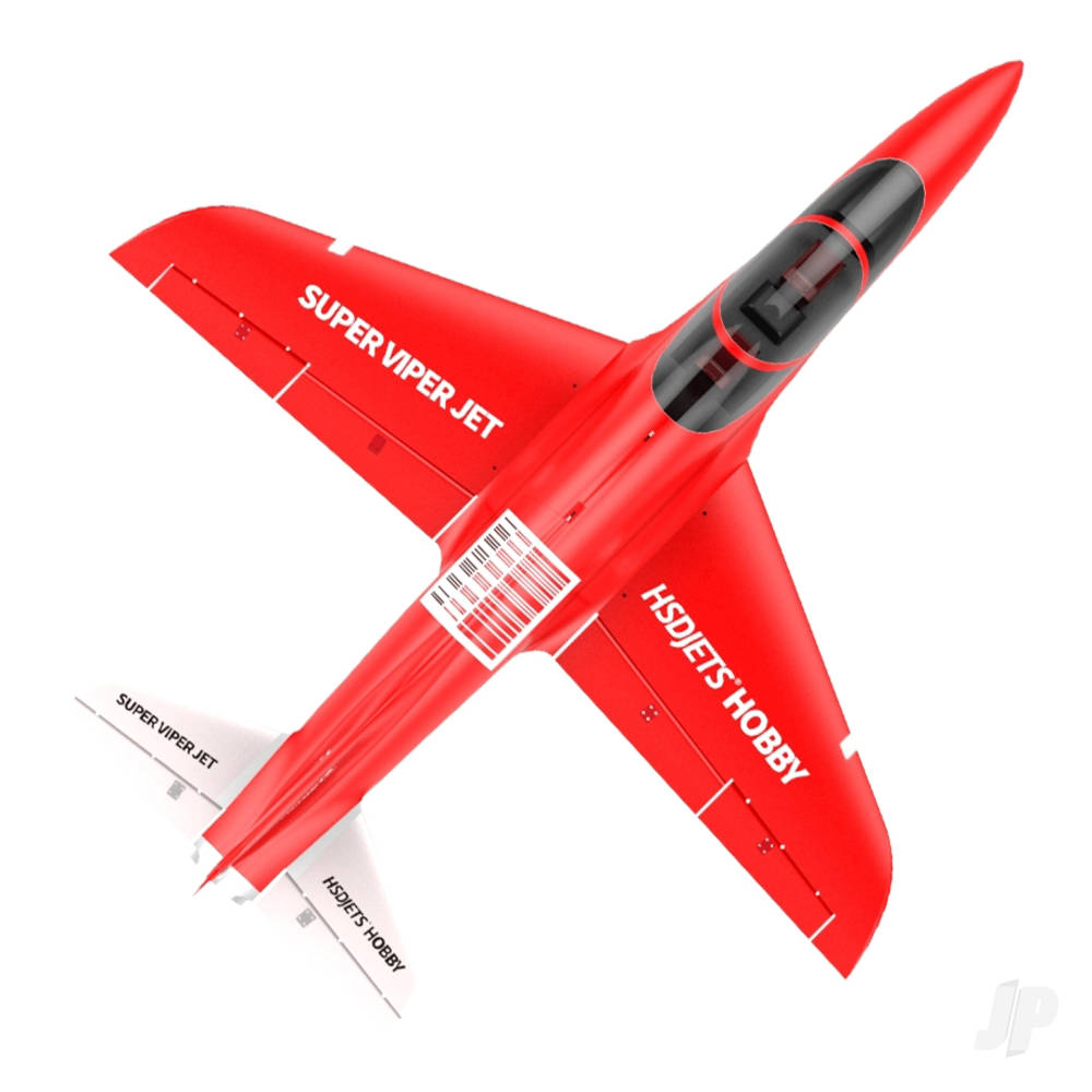 Super Viper 105mm EDF Foam Jet, Red (PNP 12S)