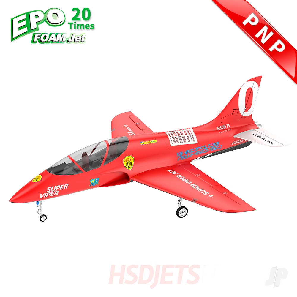 Super Viper 6kg Turbine Foam Jet, Red (PNP + Smoke, no turbine)