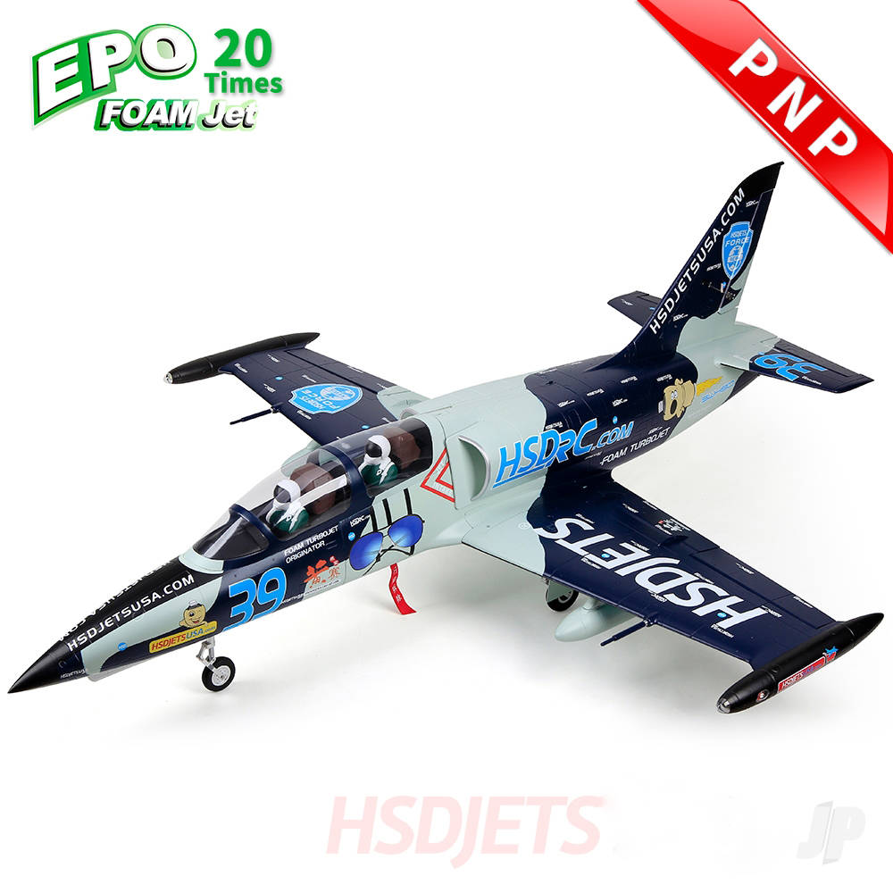 L-39 6kg Turbine Foam Jet, Blue Camo (PNP + Smoke, no turbine) XT60