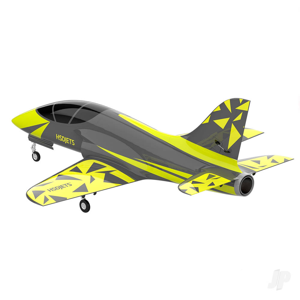 Super Viper 120mm EDF Composite Jet, Yellow / Grey, 1800mm (PNP 12S)