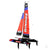 Binary 400mm Mini Catamaran Sailboat 2.4GHz RTR, Red