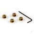 12 SWG Wheel Collets (2.5mm) (4 pcs)