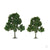 Scenic Deciduous, 3.5in to 4in, HO-Scale, (4 per pack)