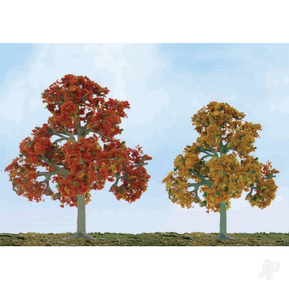 Scenic Fall Deciduous, 3.5in to 4in, HO-Scale, (4 per pack)