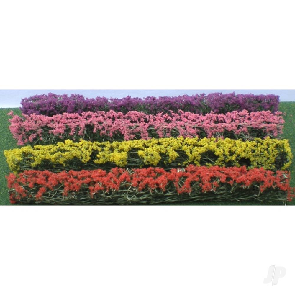 Flower Hedges, 5x3/8x5/8in, HO-Scale, (8 per pack)