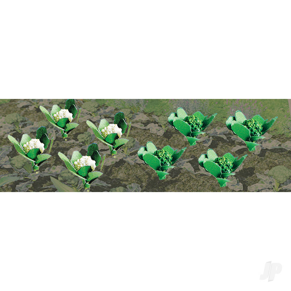 Broccoli &amp; Cauliflower, 3/8in width, HO-Scale, (20 per pack)