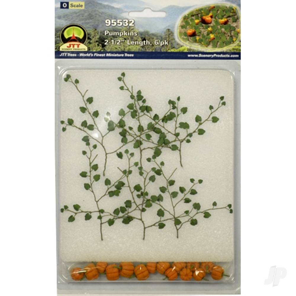 Pumpkins, 2-1/2in Tall, O-Scale, (6 per pack)