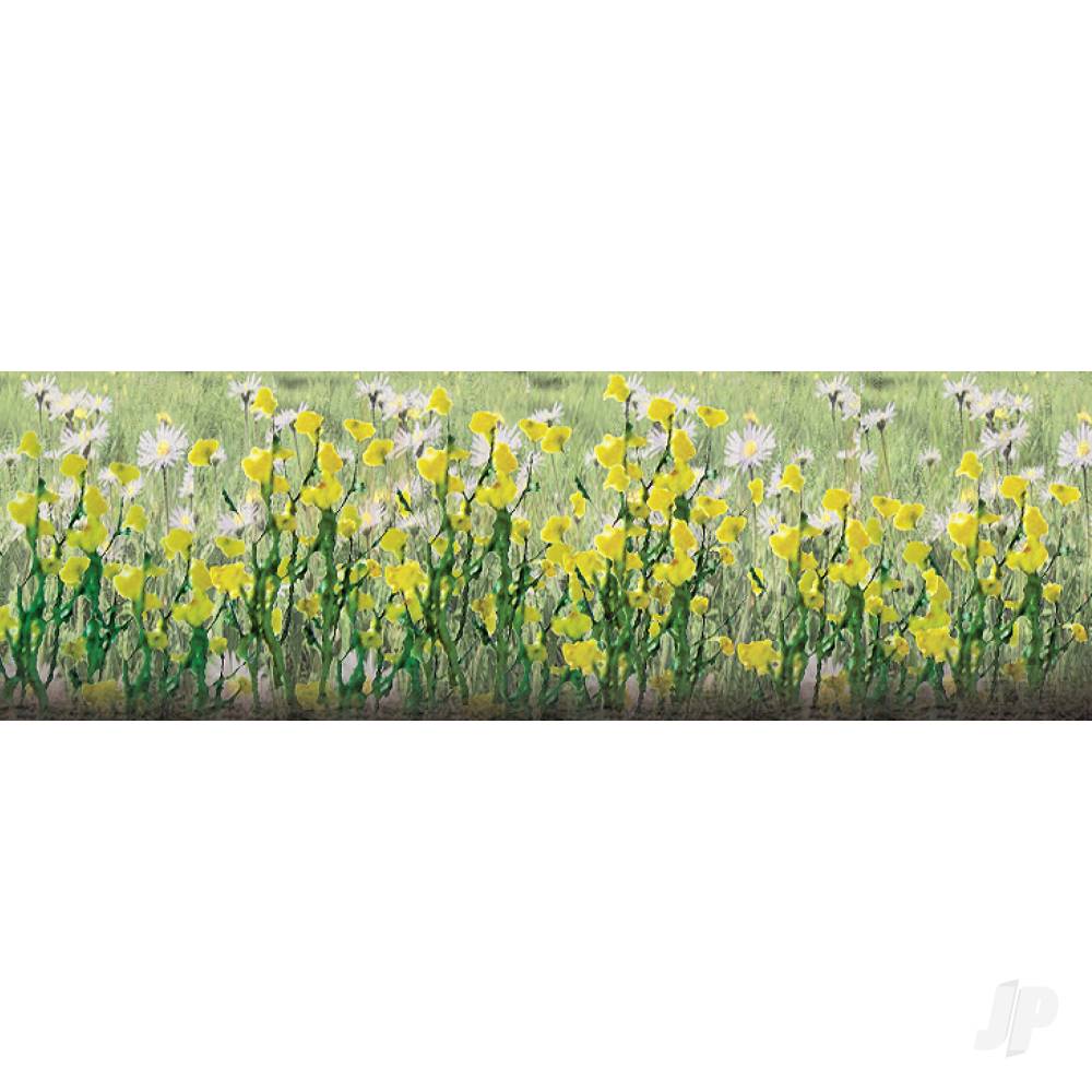 Daisies, 1/2in Tall, HO-Scale, (24 per pack)