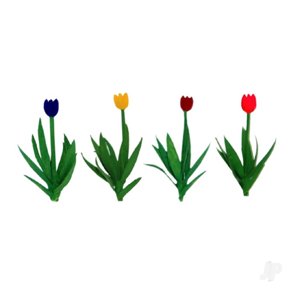 Tulips, 1/2in, HO-Scale, (36 per pack)