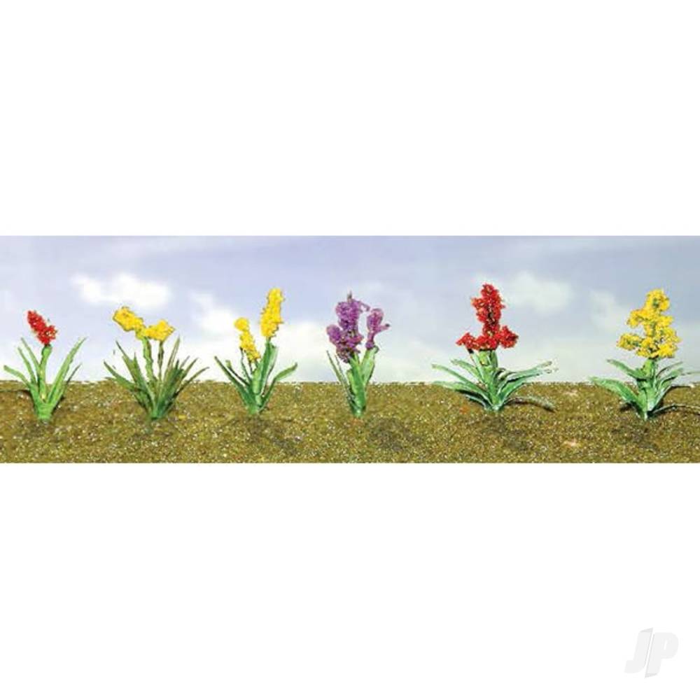 Assorted Flower Plants 2, HO-Scale, (12 per pack)