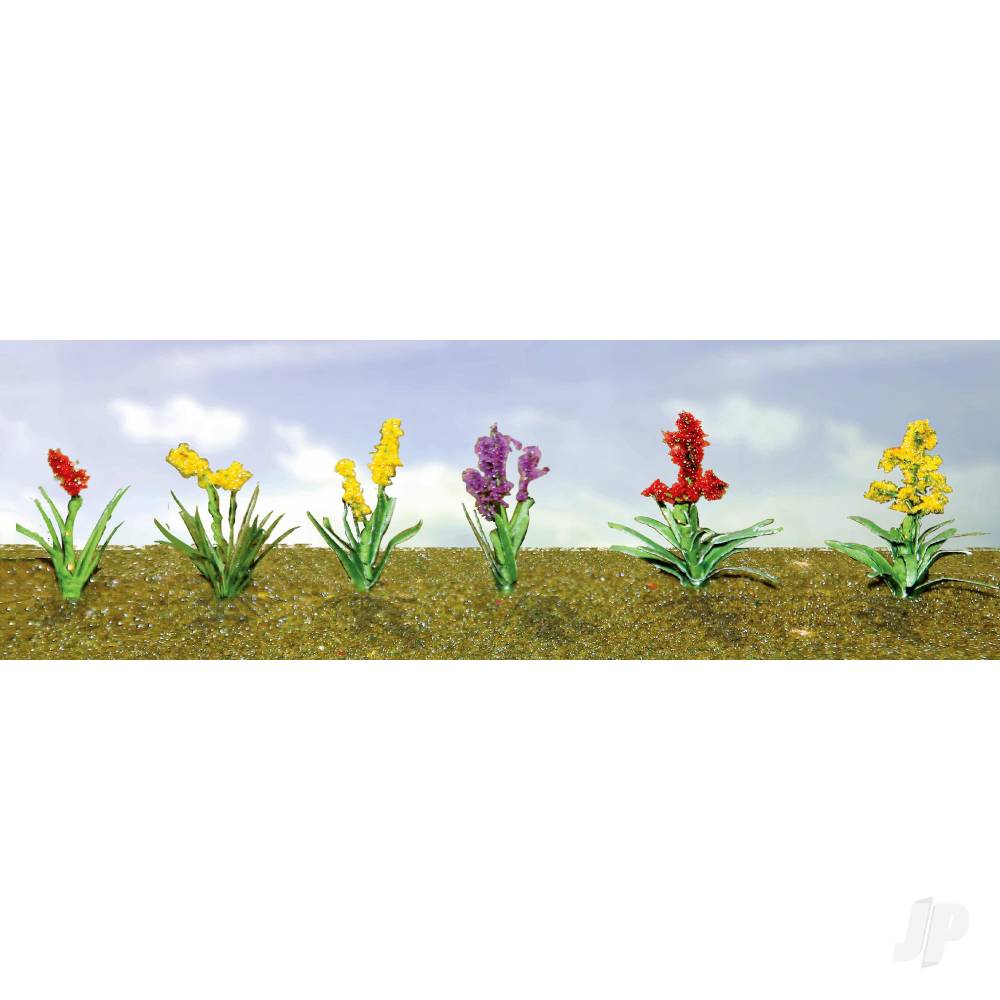 Assorted Flower Plants 2, HO-Scale, (12 per pack)