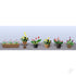 Assorted Potted Flower Plants 3, HO-Scale, (6pack)