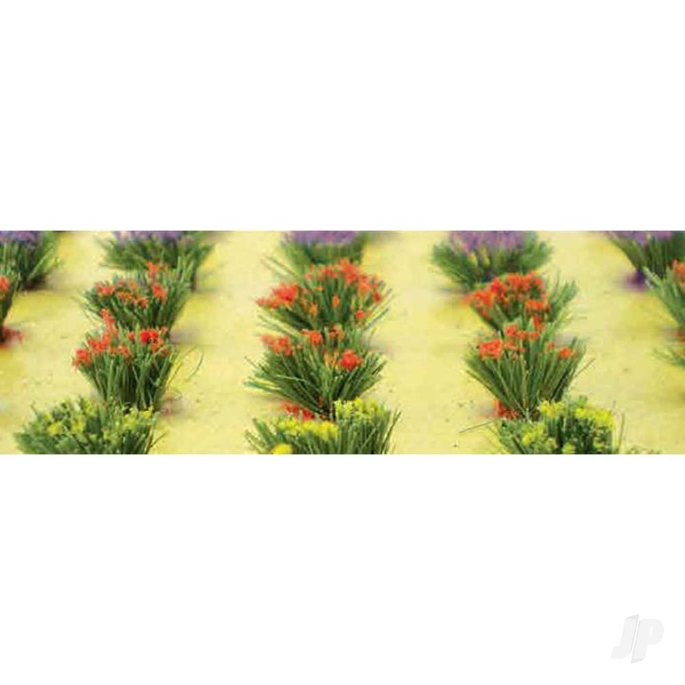 Detachable Flower Bushes, HO-Scale, (30 per pack)