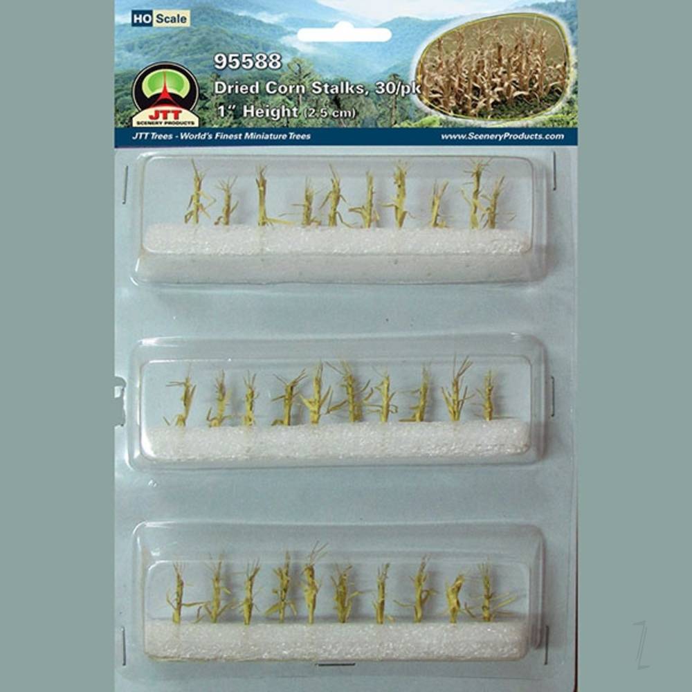 Dried Corn Stalk, HO-Scale, (30 per pack)