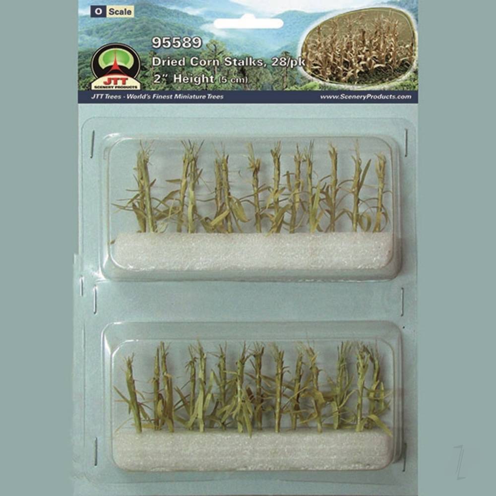 Dried Corn Stalk, O-Scale, (28 per pack)