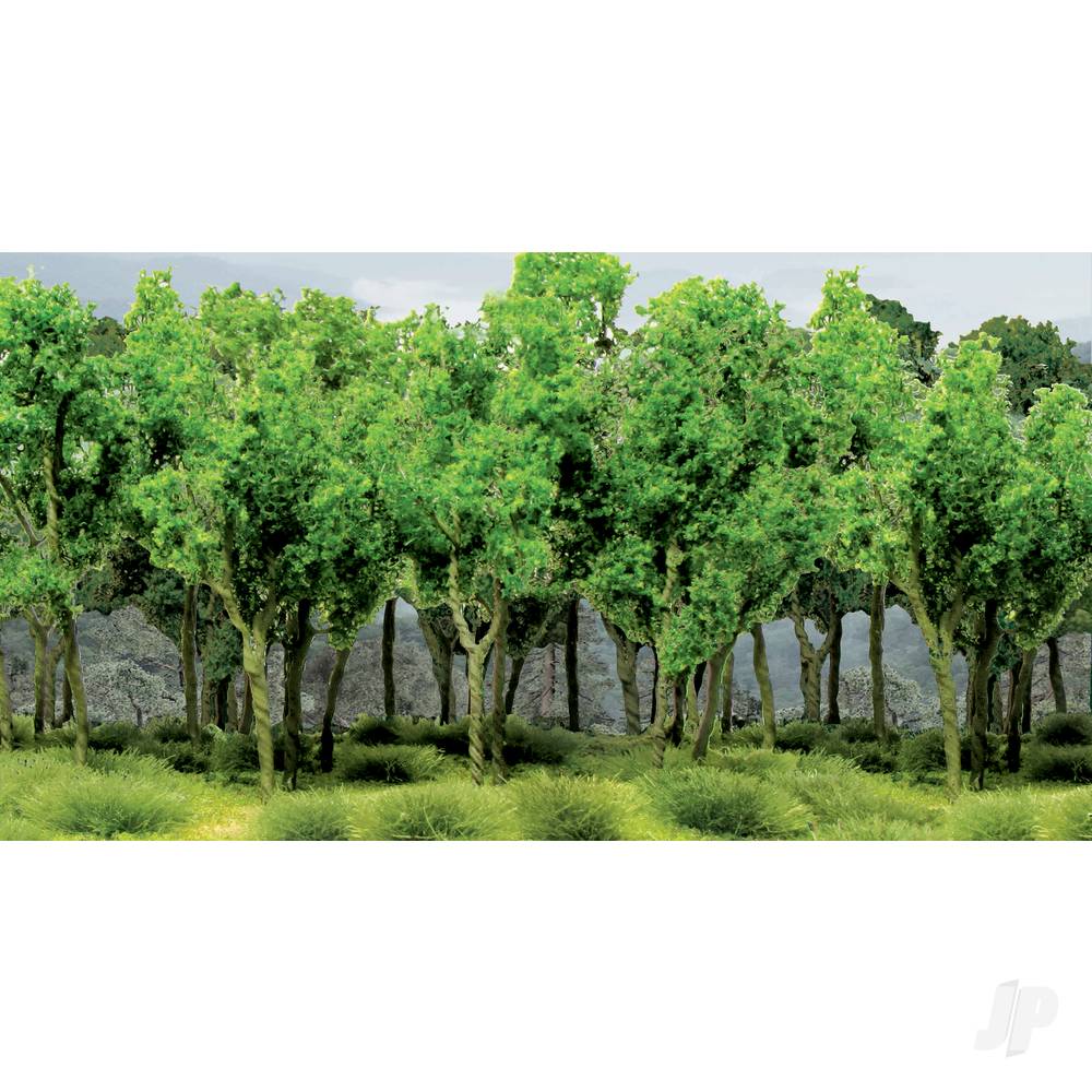 Woods Edge Trees, Green, N-Scale, (15 per pack)