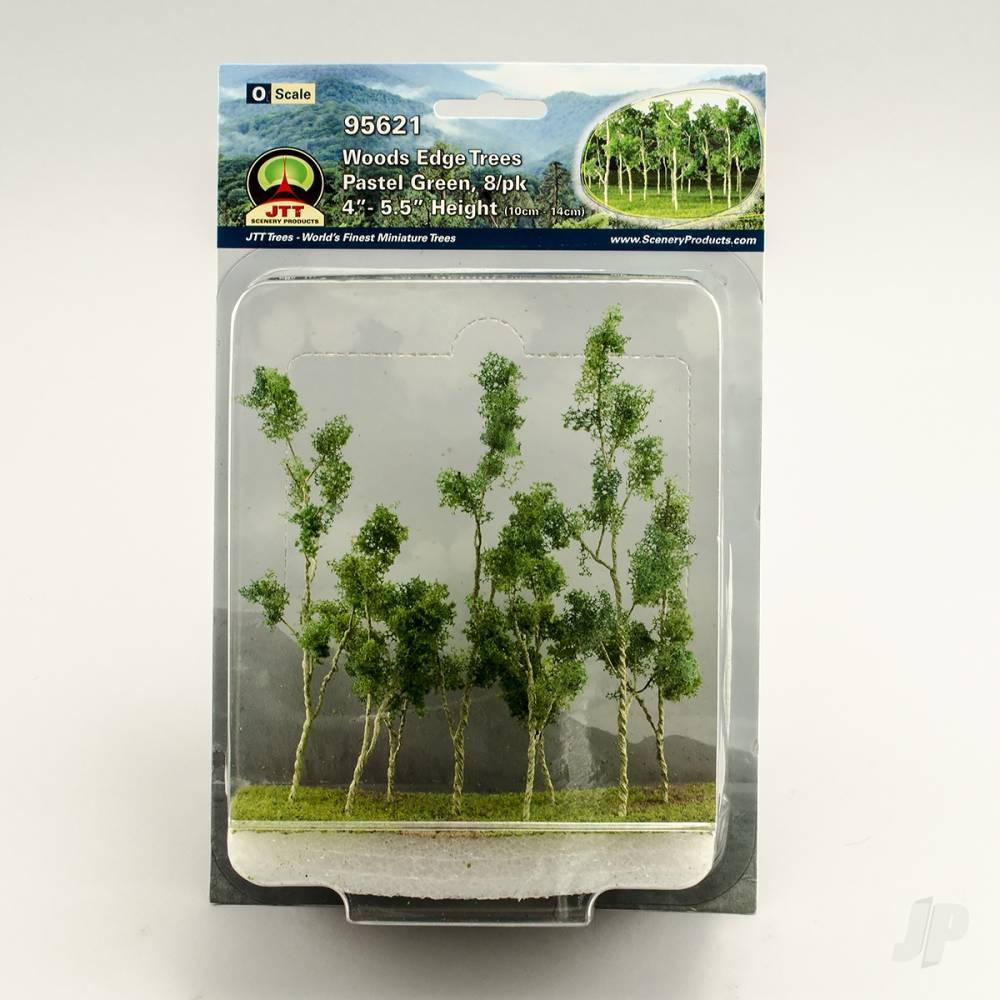 Woods Edge Trees, Pastel Green, O-Scale, (8 per pack)