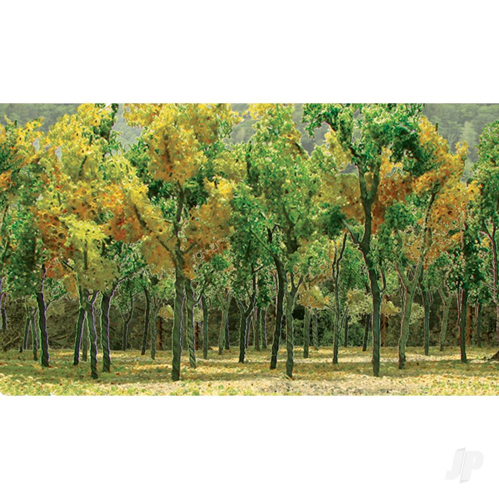 Woods Edge Trees, Fall Mixed, HO-Scale, (9 per pack)