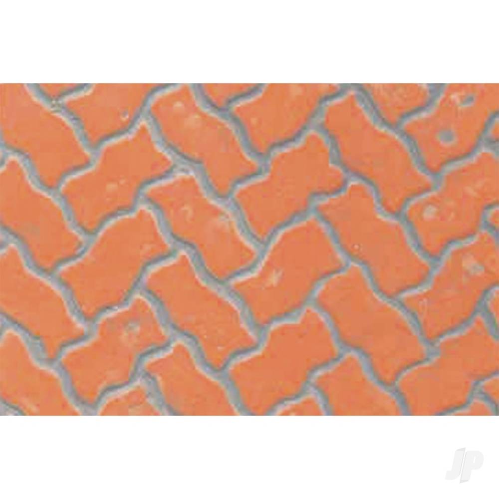 Interlocking Paving, 1:100, HO-Scale, (2 per pack)