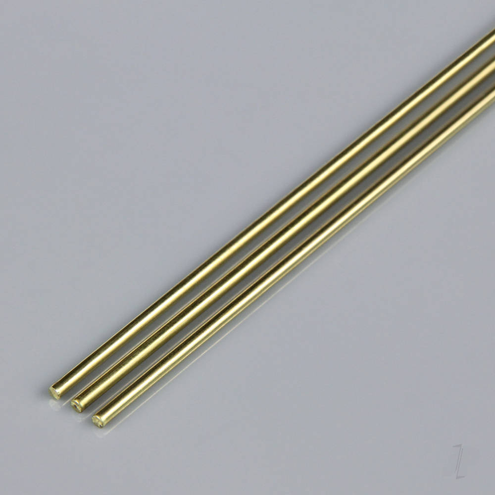 1/16in Brass Round Rod (36in long) (2 per Sleeve) (Bulk Pack of 5 Sleeves)