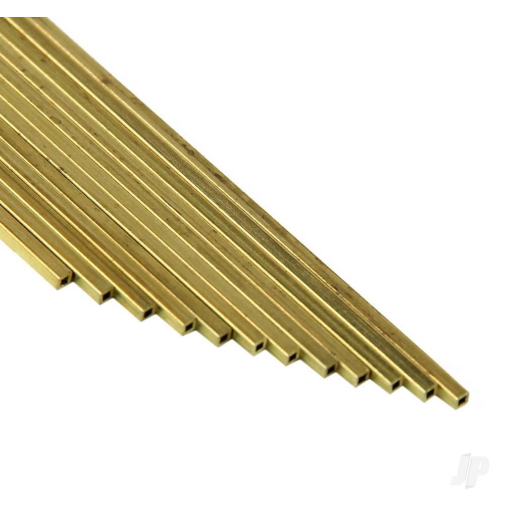 1/16in Brass Square Tube (36in long) (12 pcs)