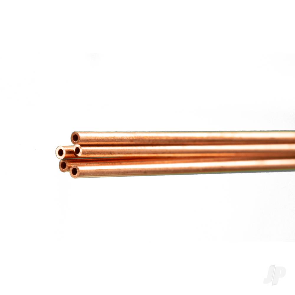 2mm Copper Round Tube, .36mm Wall (1m long)