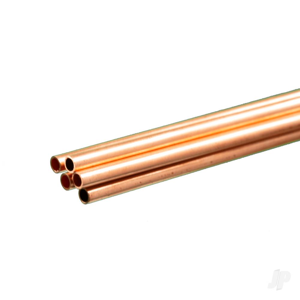 4mm Copper Round Tube, .36mm Wall (1m long)