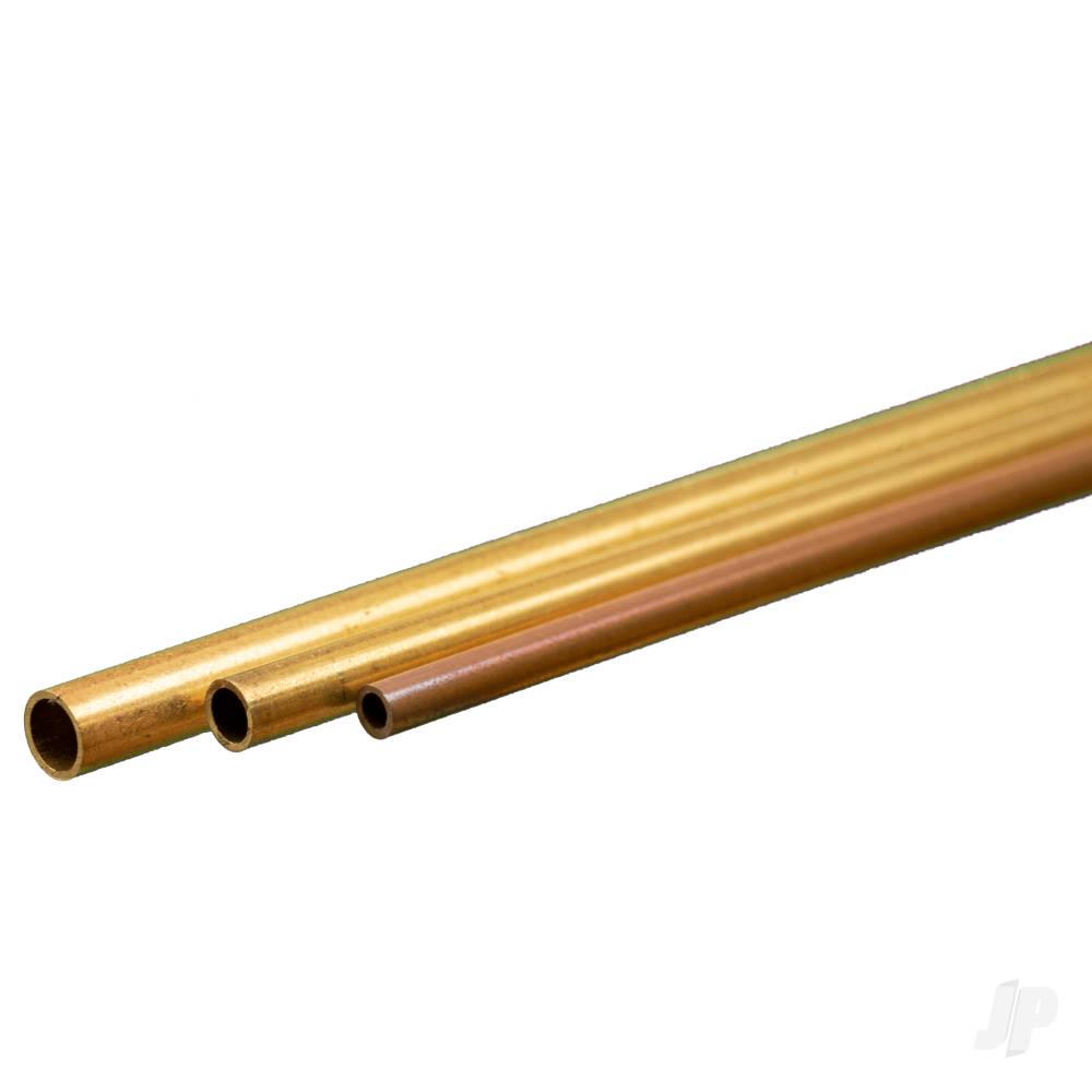 3/32, 1/8, 5/32 Soft Bendable Brass Tube (12in long) (3 pcs)