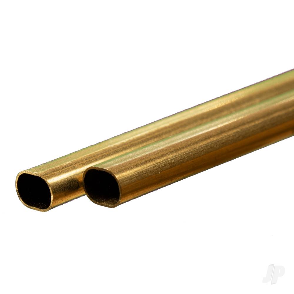 Small Brass Oval Tube (12in long)