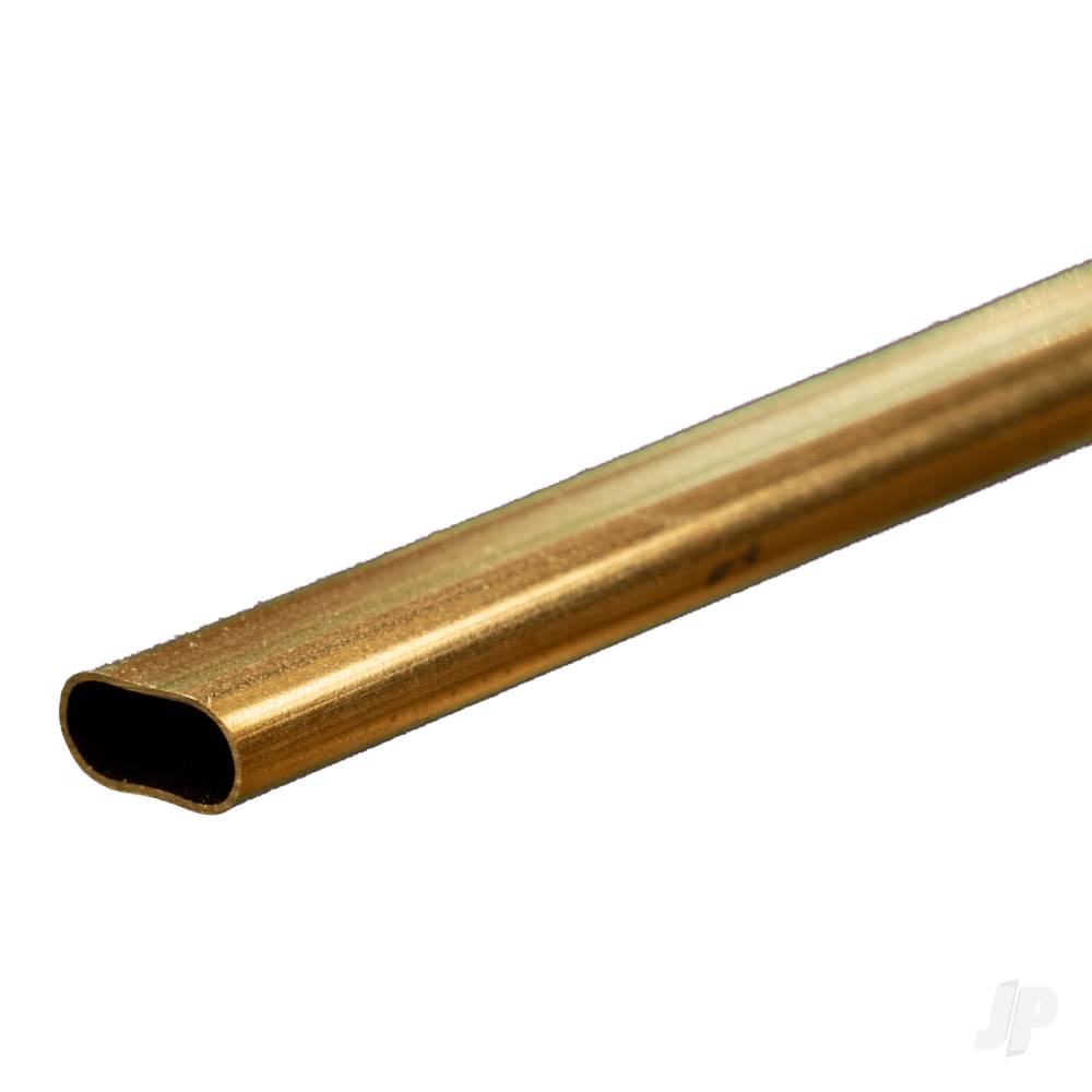 Large Brass Oval Tube (12in long)