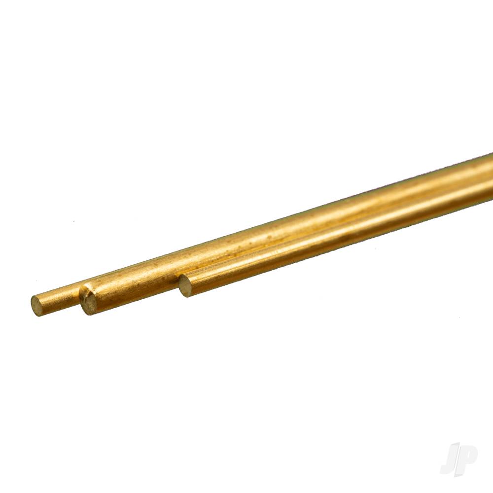 .114 + .081 + .072 Brass Round Rod (12in long) (3 pcs)