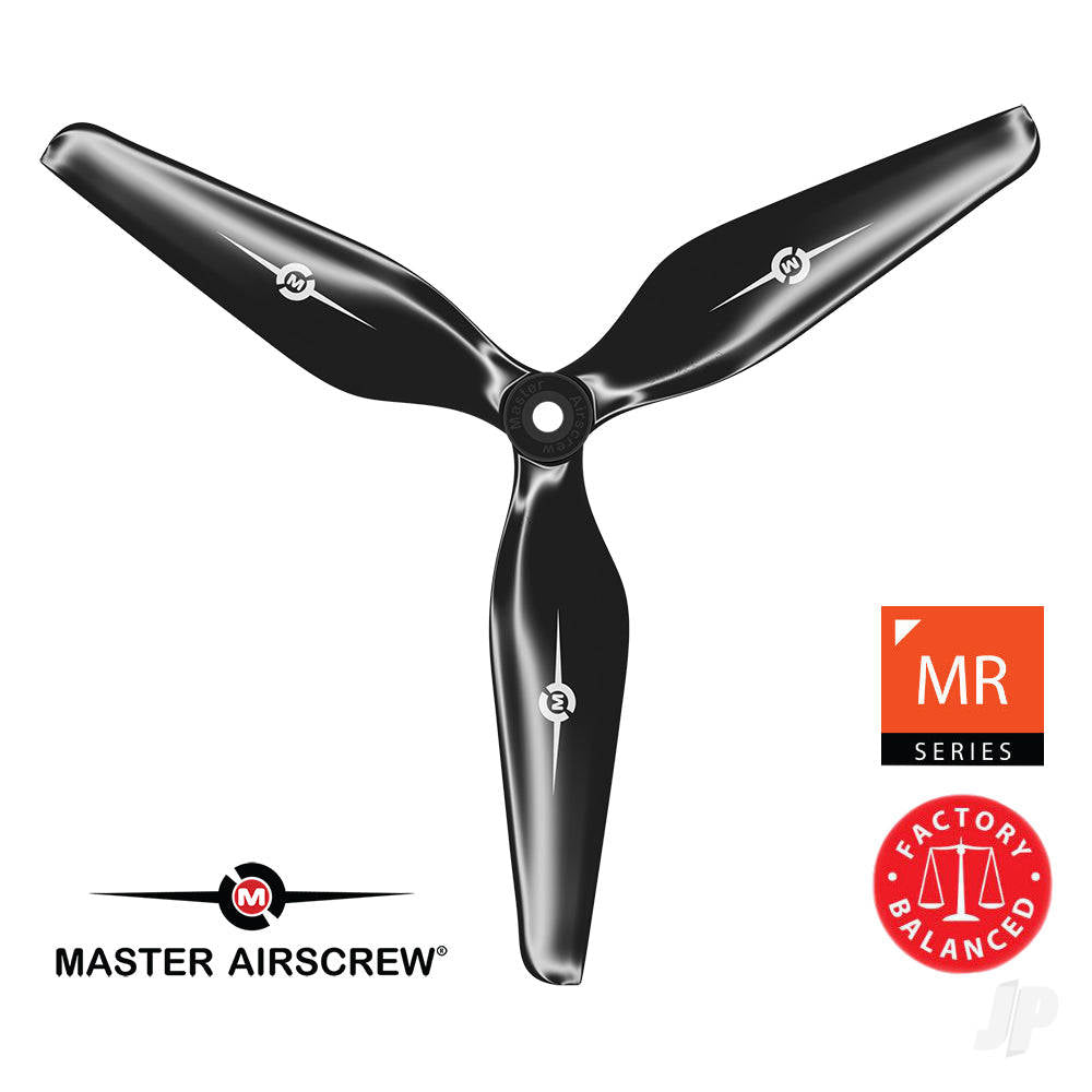 3MR Series - 3-Blade 9x4.5 Propeller (CW) Rev./Pusher Black