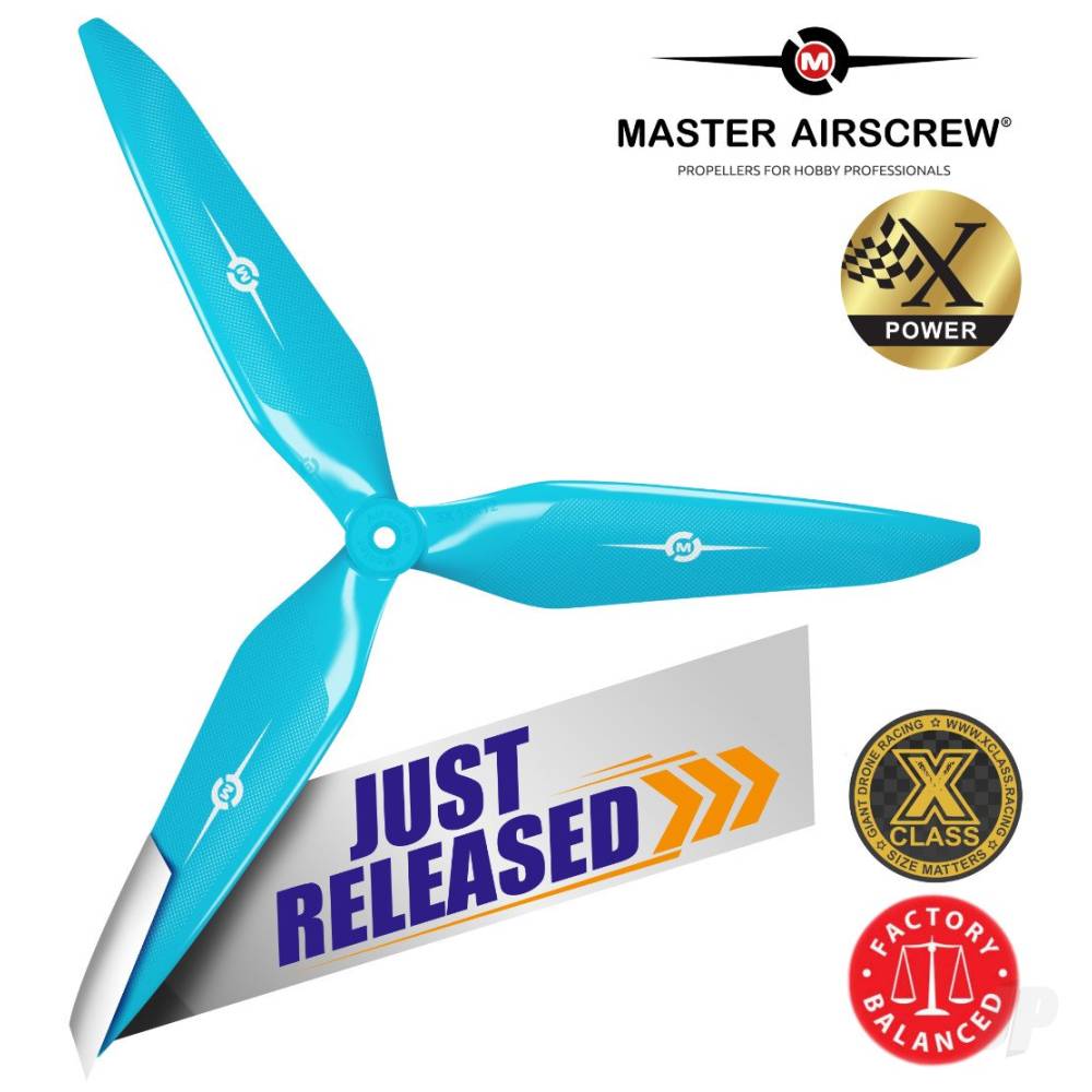 11x10 3X Power X-Class Giant Racing Drone Propeller (CCW) Blue