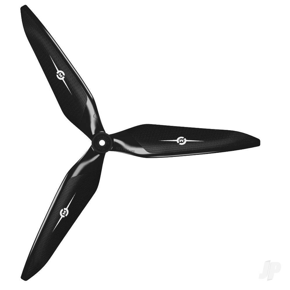 11x10 3X Power X-Class Giant Racing Drone Propeller (CW) Reverse/Pusher Black