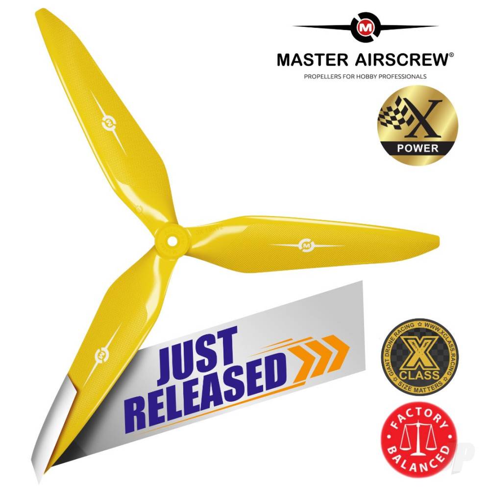 13x12 3X Power X-Class Giant Racing Drone Propeller (CCW) Yellow