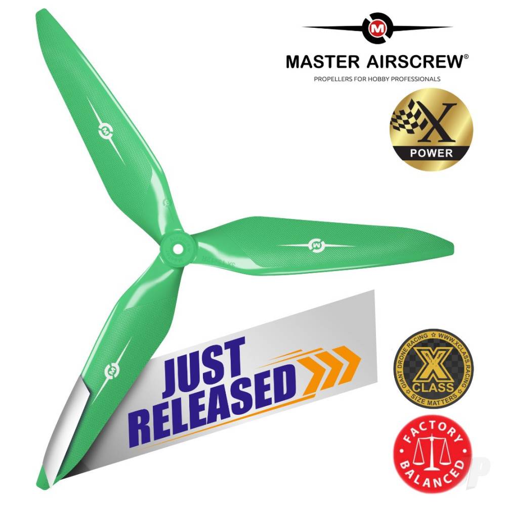 13x12 3X Power X-Class Giant Racing Drone Propeller (CW) Reverse/Pusher Green