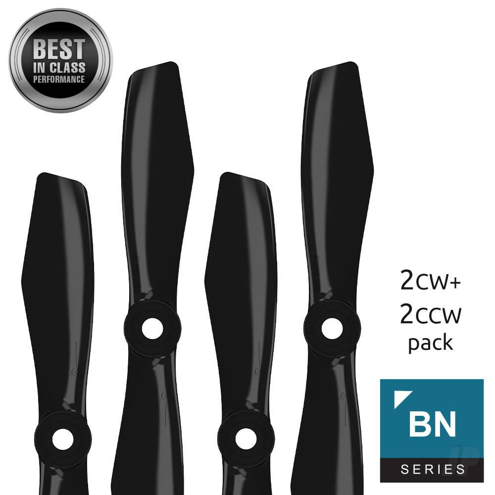 5x4.5 BN-FPV Bullnose Propeller Set 4x Black