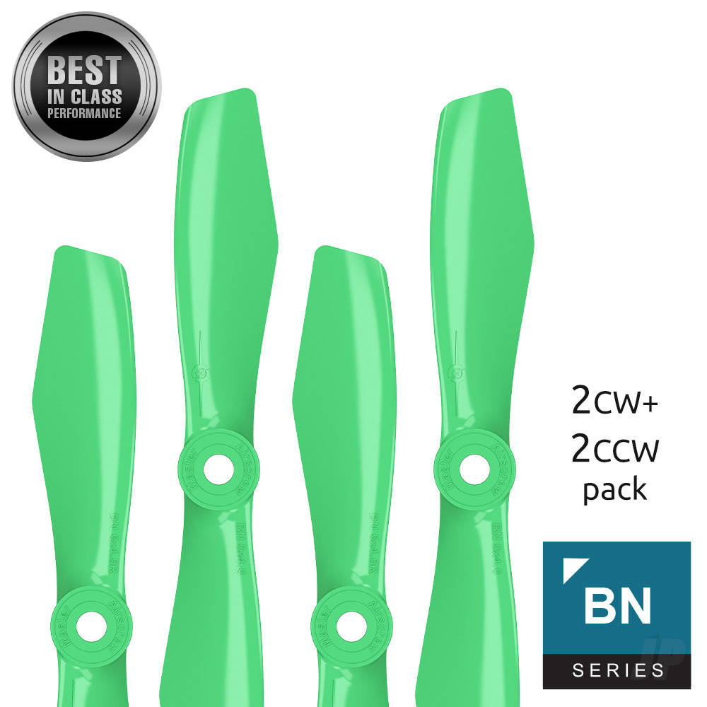 5x4.5 BN-FPV Bullnose Propeller Set 4x Green