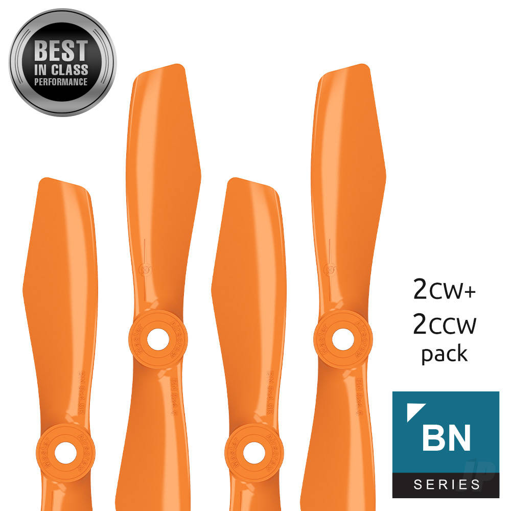 5x4.5 BN-FPV Bullnose Propeller Set 4x Orange