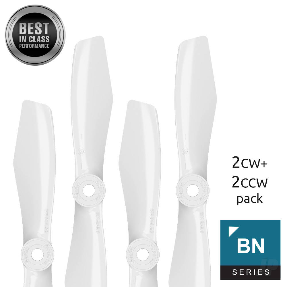 5x4.5 BN-FPV Bullnose Propeller Set 4x White