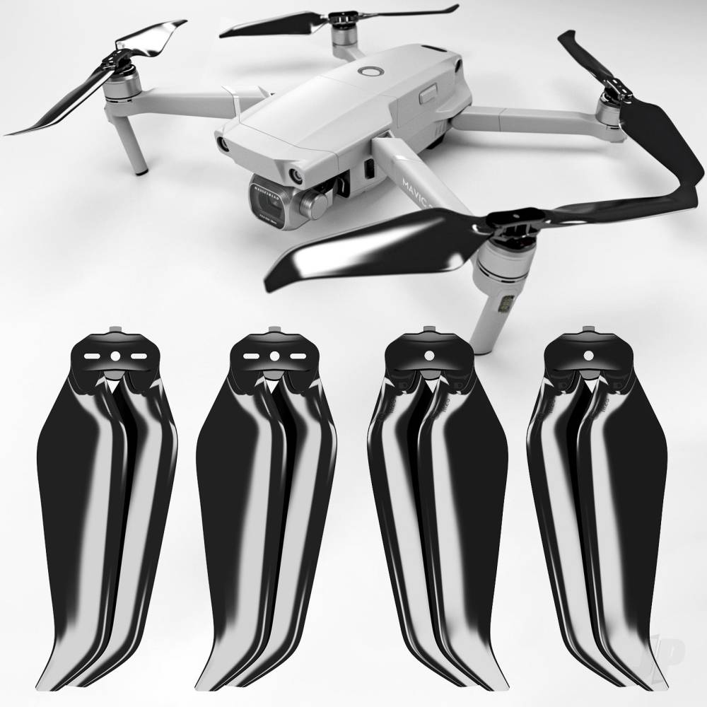 MR-M2?N Endure - 8.9x4.9 Prop F Set x4 Black for DJI Mavic 2  Zoom, Pro &amp; Ent.