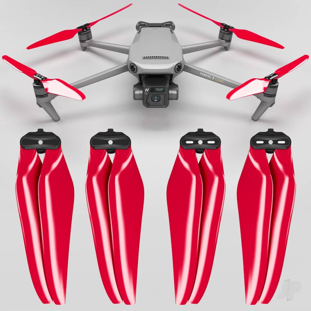 Mavic 3 Stealth - 9.4x5.3 Prop F Set x4 Red