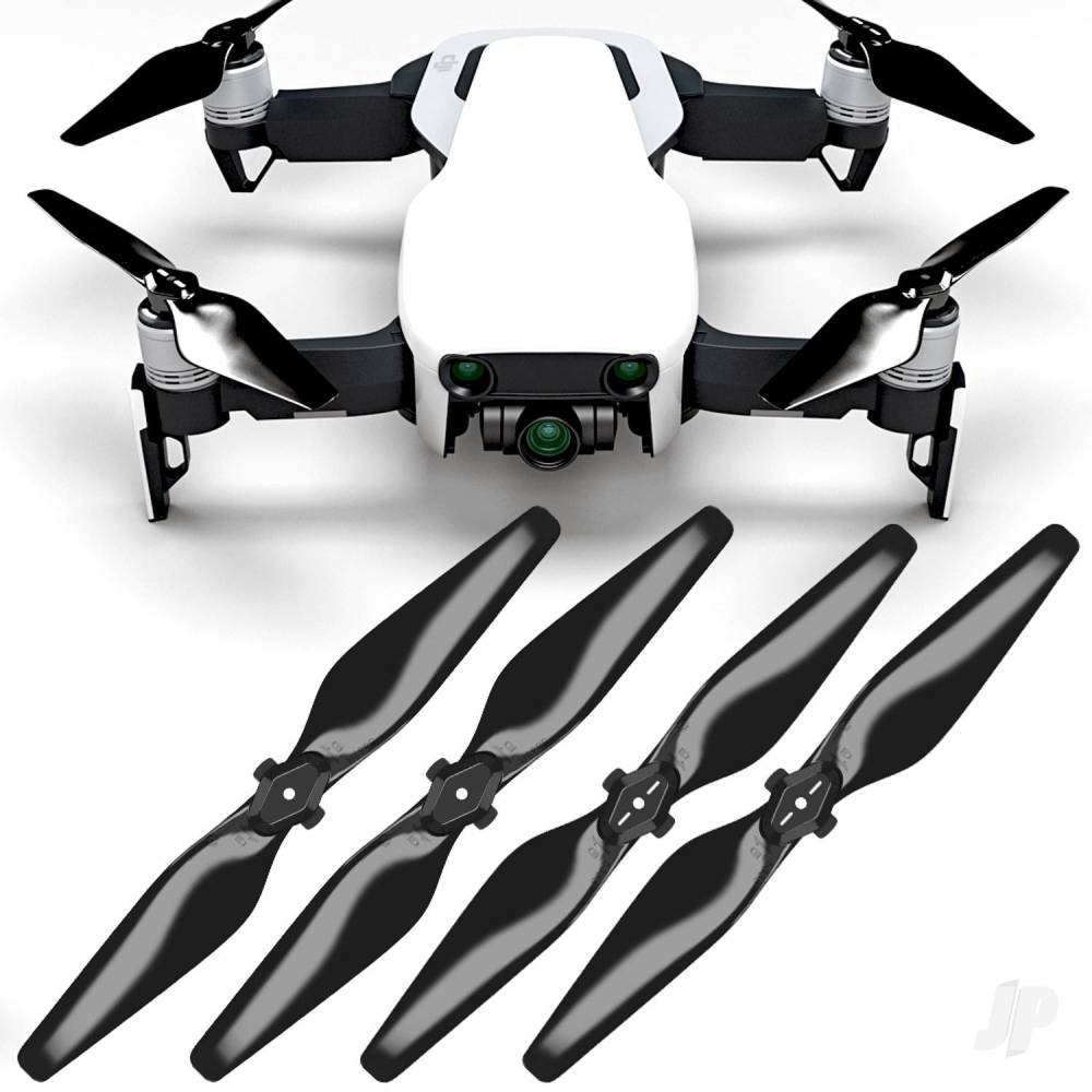 5.3x3.3 DJI Mavic Air STEALTH Upgrade Propeller Set, 4x Black