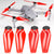 MR-MC - 8.3x4.4 Prop F Set x4 Red  for DJI Mavic Pro & Platinum