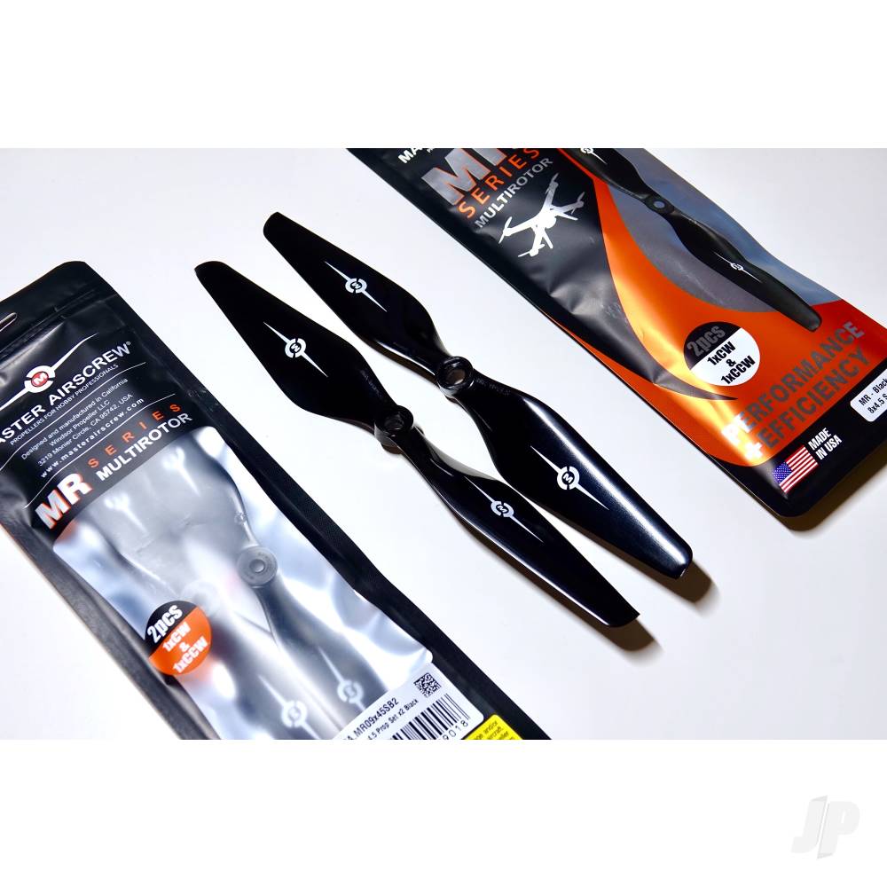 8x4.5 MR Propeller Set 2x Black